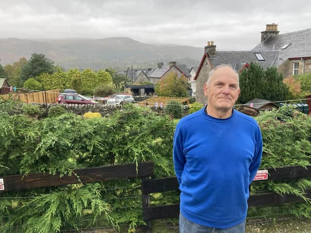 Charlie Grant, chair of the Killin Highland Games who arranged for £2,000 from the event to go to English language resources for Ukrainians in the village. PIC. Contributed.