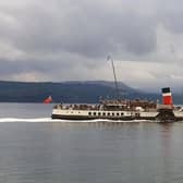 Waverley leaving Dunoon last Friday on one of the last sailings of her summer season on the Clyde (Picture: John Devlin)