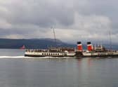 Waverley leaving Dunoon last Friday on one of the last sailings of her summer season on the Clyde (Picture: John Devlin)