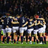 Scotland ahead of their clash with England.  (Photo by Craig Williamson / SNS Group)