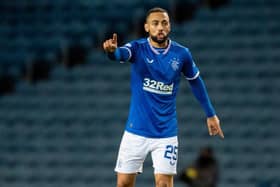 Kemar Roofe is one booking away from a Europa League suspension as Rangers go into the first leg of their last 32 tie against Royal Antwerp. (Photo by Ross MacDonald / SNS Group)