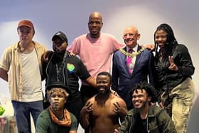 Edinburgh's Lord Provost Robert Aldridge met the cast of the South African production Dark Noon at the 2023 Fringe.