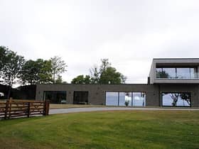 Snowdrop House has a striking box-like design.