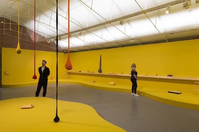 Installation view of work by Veronica Ryan at Tate Liverpool PIC: Sonal Bakarina