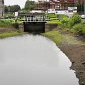 The water level of the Forth and Clyde Canal at Rosebank remains low due to an issue with a Monkland pipeline. Picture: Michael Gillen.