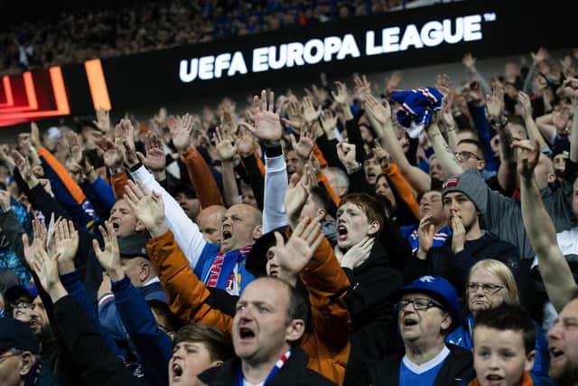 Rangers fans are set to travel in their thousands to the Europa League Final - ticket or no ticket (Photo by Craig Williamson / SNS Group)