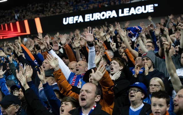 Rangers fans are set to travel in their thousands to the Europa League Final - ticket or no ticket (Photo by Craig Williamson / SNS Group)