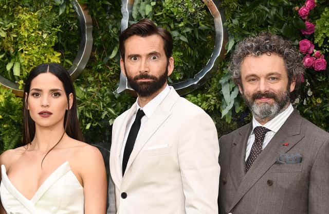 Amazon Original drama Good Omens stars the likes of Adria Arjona, David Tennant and Michael Sheen (Picture: Jeff Spicer/Getty Images)