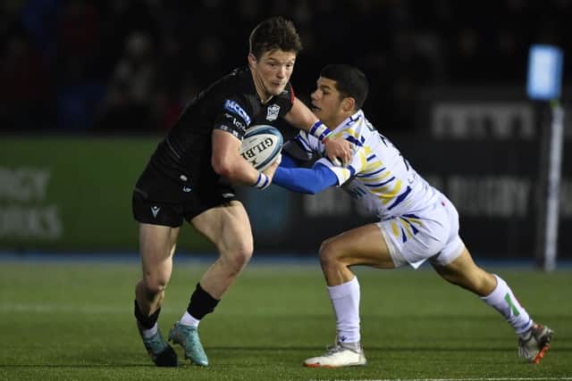 George Horne helped Glasgow Warriors defeat Zebre Parma at Scotstoun.  (Photo by Ross MacDonald / SNS Group)