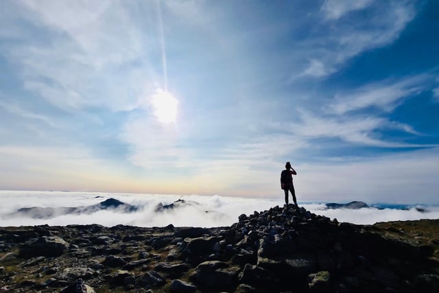 Cloud inversion at Beinn Narnain, southern Highlands of Scotland.
