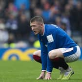 Rangers' John Lundstram looks dejected after the defeat by Celtic.