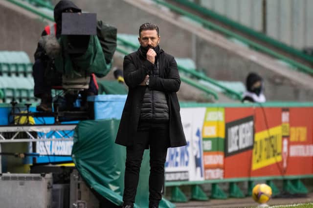 Aberdeen manager Derek McInnes during last weekend's defeat to Hibs as his side's bad run continued. He was in a similar predicament 12 months ago (Photo by Ross Parker / SNS Group)