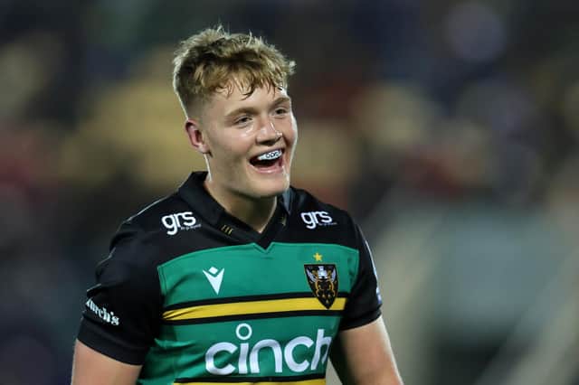 Northampton Saints' Fin Smith has Scottish family but has been named in the England squad.  (Picture: David Rogers:Getty Images)