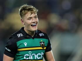 Northampton Saints' Fin Smith has Scottish family but has been named in the England squad.  (Picture: David Rogers:Getty Images)