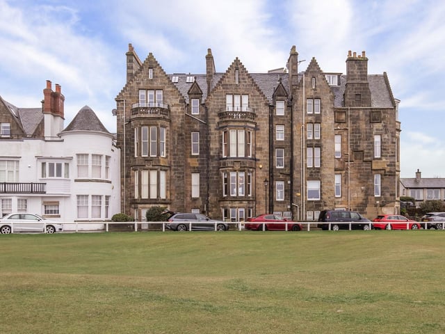 Looking across the Old Course to the property