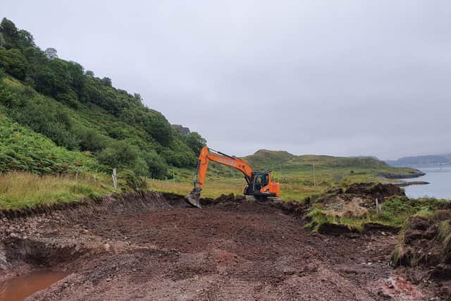 Breaking ground: contractors faced an almighty task. (Photo: Martin Shields)
