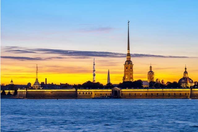 How the St Petersburg skyline might look with the Lakhta Center in the background