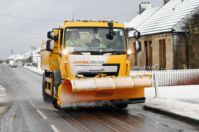 Snow and ice could affect driving conditions.
