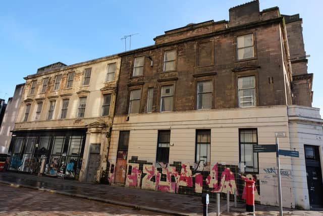 This 19th Century tenement building in Dixon Street in the city centre is due to be demolished to make way for a hotel. PIC: Contributed.