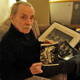 Former Aberdeen and Hearts striker Norrie Davidson, pictured in 2013, has died at the age of 88.