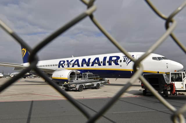 Coronavirus lockdowns led to 99 per cent of the Ryanair fleet grounded for almost four months between mid-March and the end of June. Picture: AP Photo/Martin Meissner