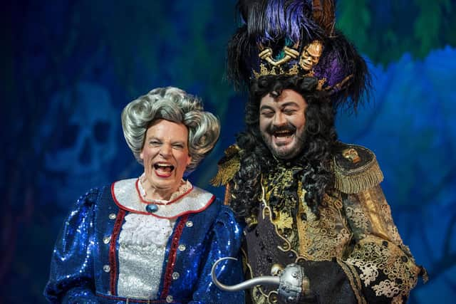 Allan Stewart and Grant Stott in The Pantomime Adventures of Peter Pan PIC: Douglas Robertson