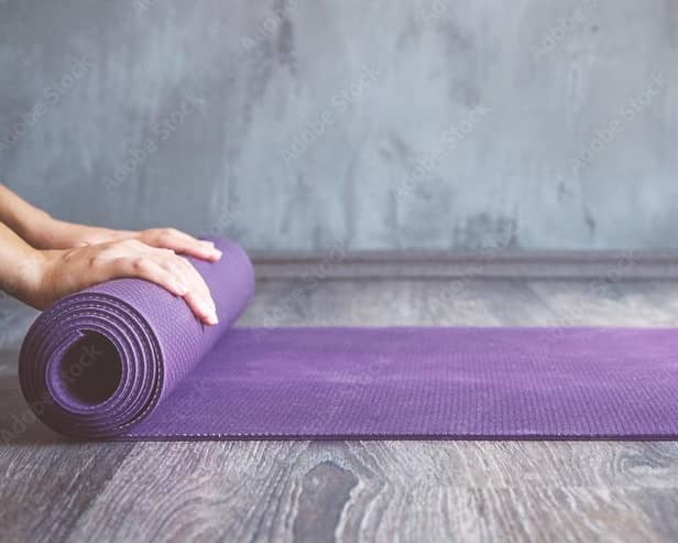 A daily yoga session was a lockdown habit which Rosalind Erskine has continued with