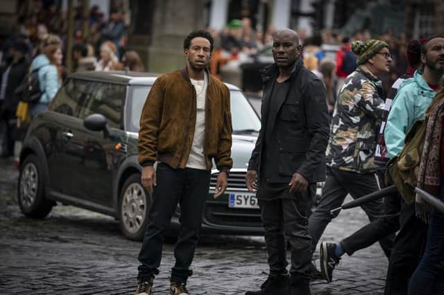 Chris 'Ludacris' Bridges and Tyrese Gibson in Fast & Furious 9.