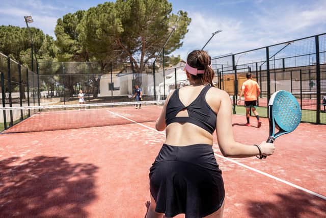 Activities such as padel are increasingly popular with travellers. Pic: Alamy/PA.