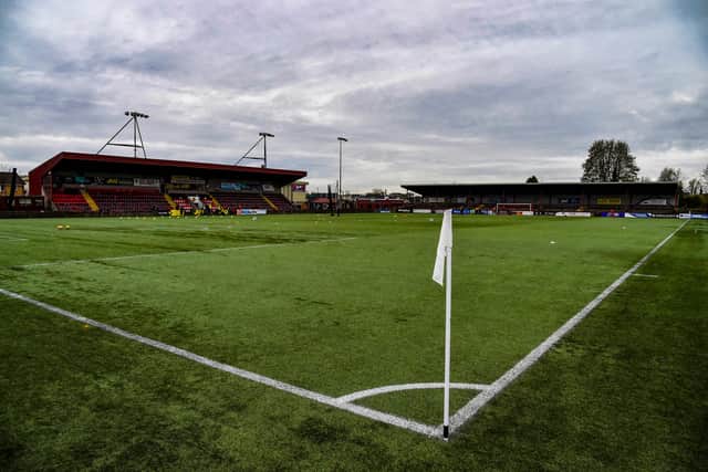 Ochilview, home of Stenhousemuir FC, is preparing for the return of football. (Photo by Rob Casey / SNS Group)