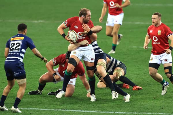 Alun Wyn Jones made a winning return for the British & Irish Lions after his speedy recovery from a dislocated shoulder. Picture: David Rogers/Getty Images