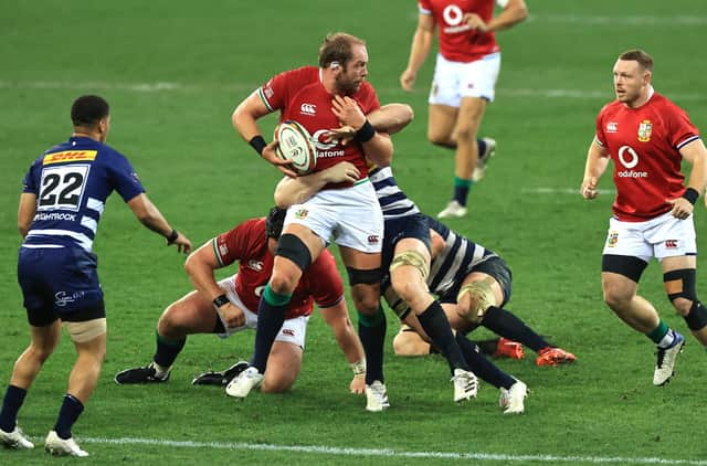 Alun Wyn Jones made a winning return for the British & Irish Lions after his speedy recovery from a dislocated shoulder. Picture: David Rogers/Getty Images