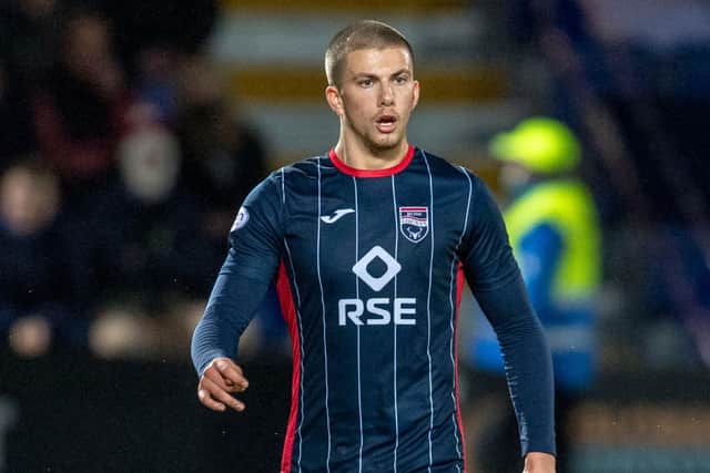Arsenal's Harry Clarke spent the first half of the season on loan at Ross County. (Photo by Rob Casey / SNS Group)