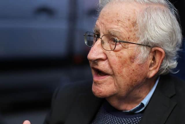 US linguist and political activist Noam Chomsky spoke at an event in Edinburgh this week. Picture: Getty Images