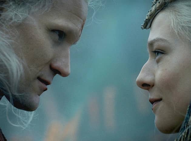 Game of Thrones Daemon Targaryen (Matt Smith) and Rhaenyra Targaryen (Emma D'Arcy) in House of the Dragon (HBO)