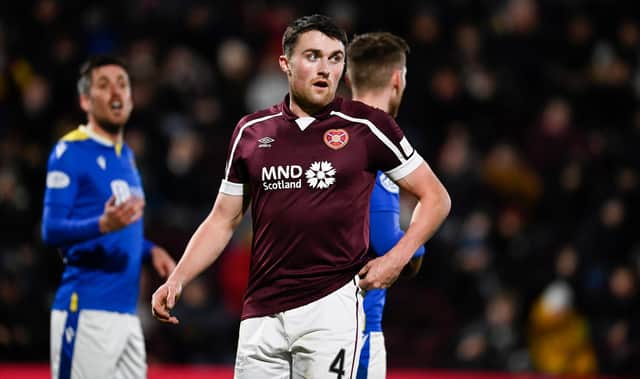 John Souttar was consistently booed by a section of the Hearts support.