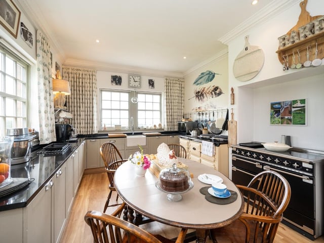 Exterior: Its 1.5-acre grounds feature lawns, a driveway with an electric vehicle charging point, bothy, shed and outdoor seating area.
Contact Galbraith