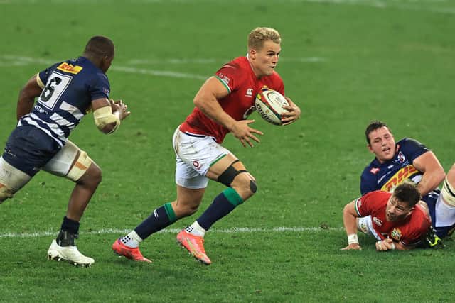 Duhan van der Merwe in action for the Lions against the Stormers . Picture: David Rogers/Getty Images