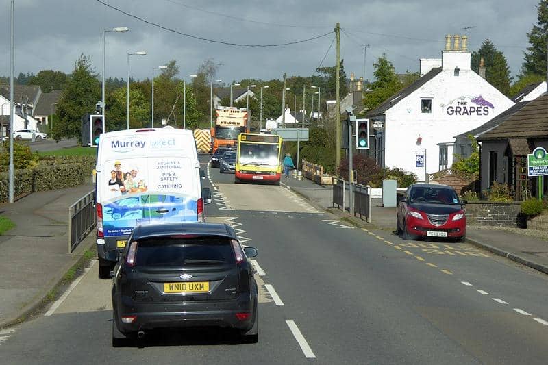 Springholm and the adjoining village of Crocketford would be bypased under the A75 upgrade plans. (Photo by David Dixon/Geograph)
