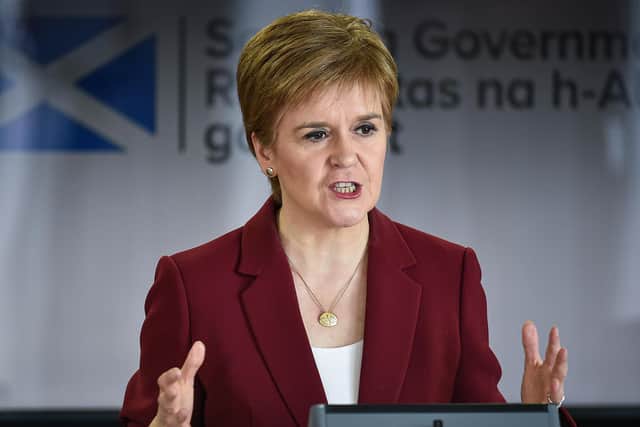 Outgoing First Minister Nicola Sturgeon. Picture: Jeff J Mitchell - WPA Pool/Getty Images