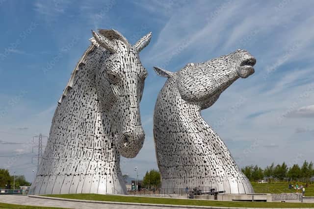 Andy Scott's The Kelpies sculpture, near Falkirk, celebrate their tenth anniversary this week. Pic: Adobe