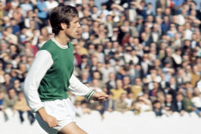 Pat Stanton, seen here in action during the 1968/69 season, knows only too well the impact fans can have on players