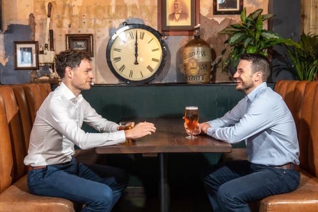 From left: Euan Baxter and Craig Letton at Cask Smugglers in Edinburgh. Picture: contributed.