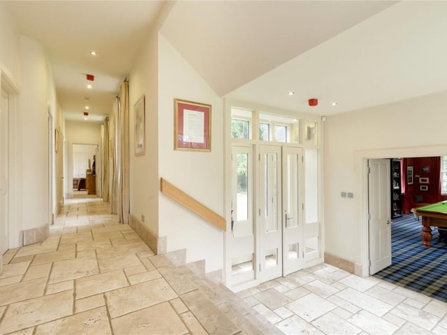 Entrance and lower hall.