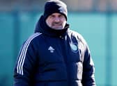 Celtic manager Ange Postecoglou will rack up 100 games in charge against Hearts on Wednesday. (Photo by Craig Williamson / SNS Group)