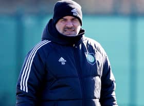 Celtic manager Ange Postecoglou will rack up 100 games in charge against Hearts on Wednesday. (Photo by Craig Williamson / SNS Group)