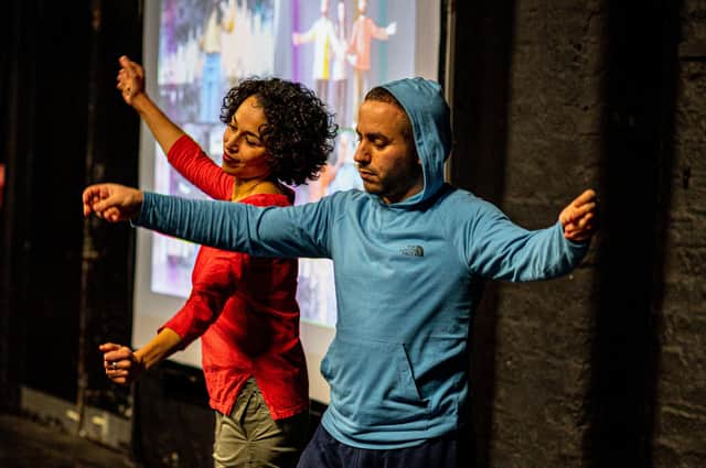 Farah Saleh and Jamal Bajali in PAST-inuous PIC: Brian Hartley