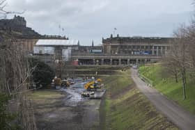 East Princes Street Gardens was left a mudbath following the Christmas Market.