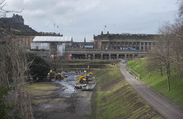 East Princes Street Gardens was left a mudbath following the Christmas Market.