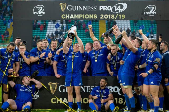 Leinster were crowned Guinness Pro14 champions at Celtic Park.